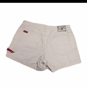 Mudd Beige Carpenter Shorts Juniors 7 Canvas Denim 90s Y2K